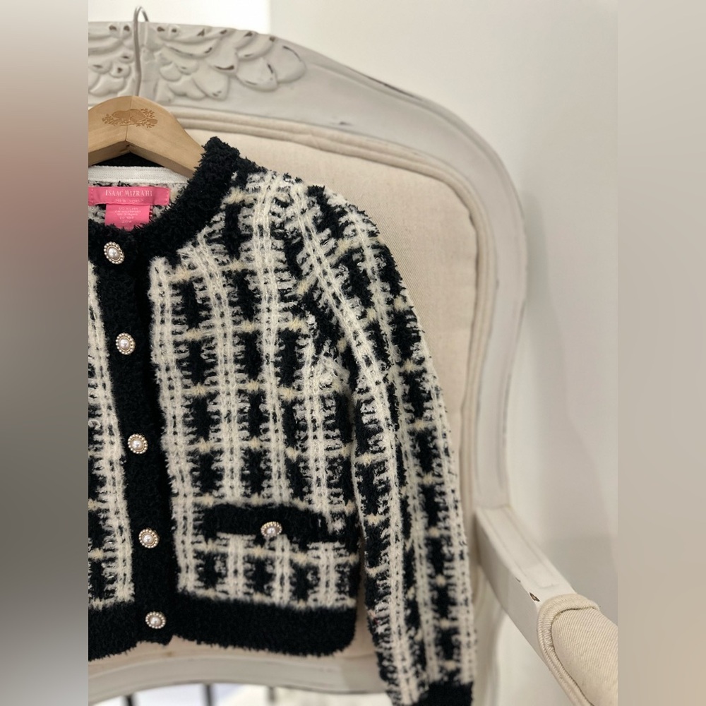 4T Isaac Mizrahi Black and White Knit 4 Piece Chanel Style Soft Tweed Outfit NWT - Picture 7 of 15